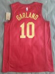 Maillot de Basket #10 Garland Cavaliers 22-23 Rouge ave sponor logo Imprimé